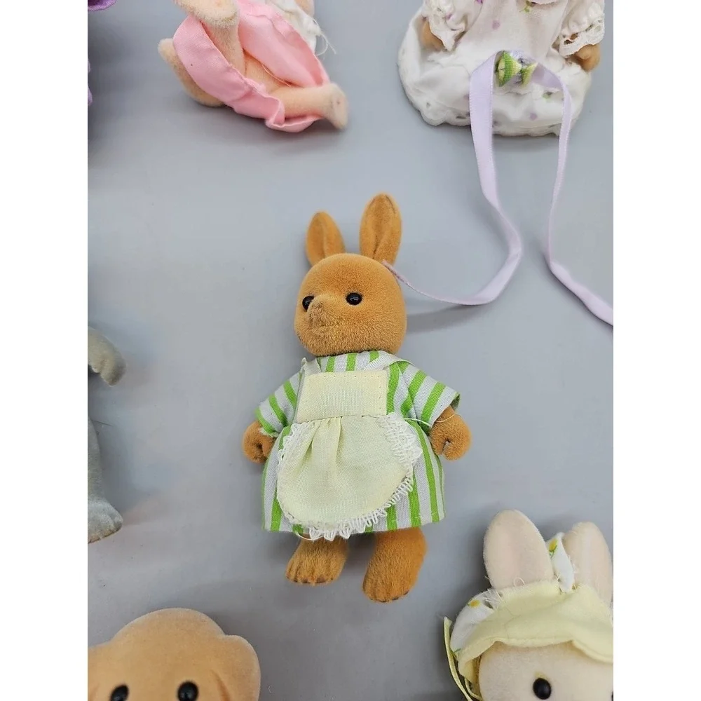 Vintage Sylvanian Forest Family Mice Berenwald Mice‎ Family Rabbits Bears Lot 13